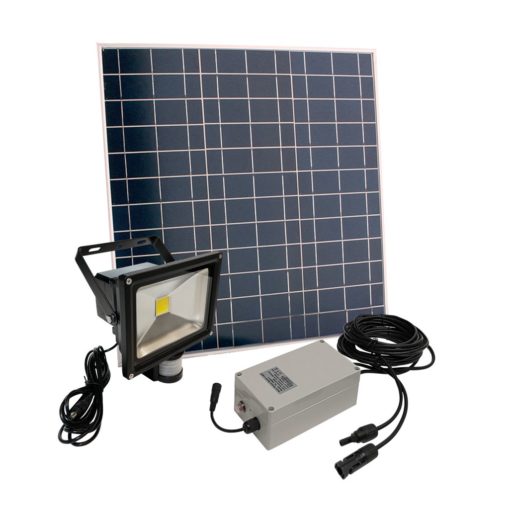 Projecteur Solaire Puissant 20W Led 2000 Lumens ZS-20 - Projecteurs  solaires
