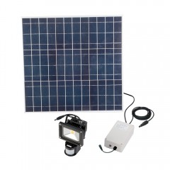 Projecteur Solaire Puissant 20 W Led 2000 Lumens ZS-320 - Projecteurs  solaires